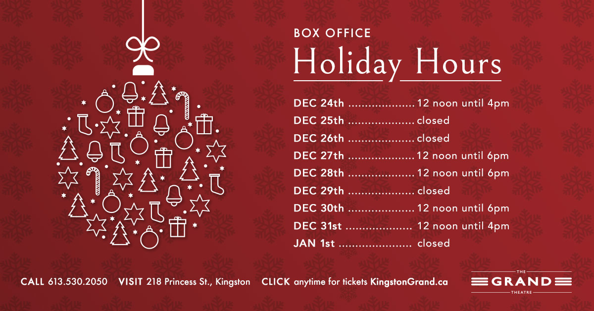 Holiday Box Office Hours