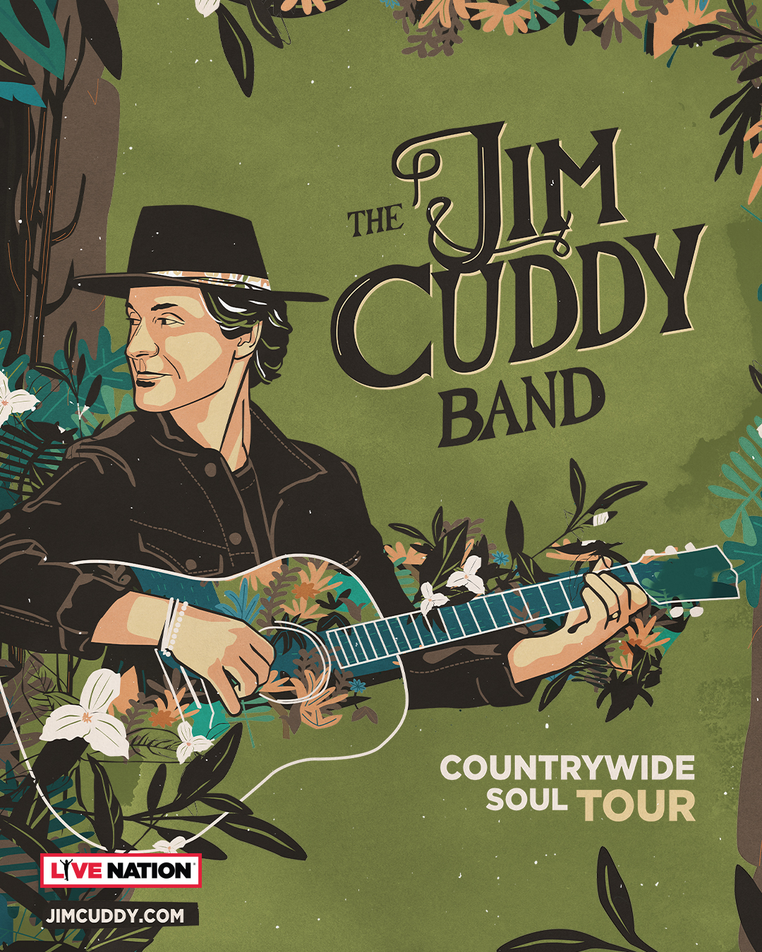 Cartoon cover of Jim Cuddy's new release