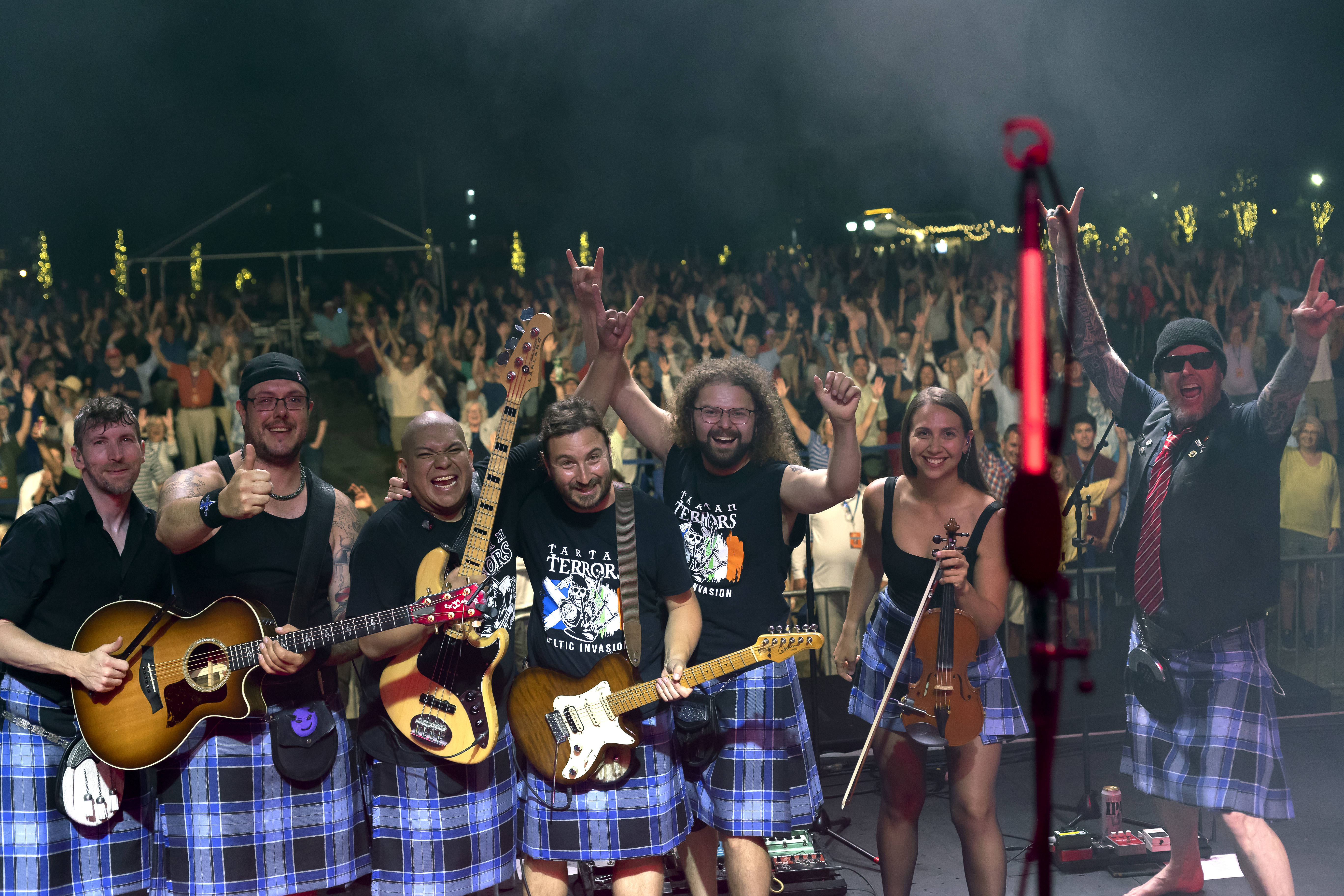 Tartan Terrors on stage