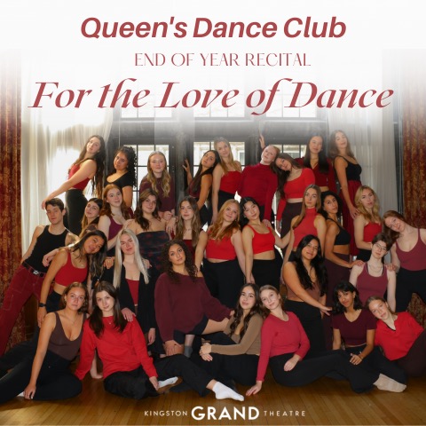 group shot of dances, many dressed in red