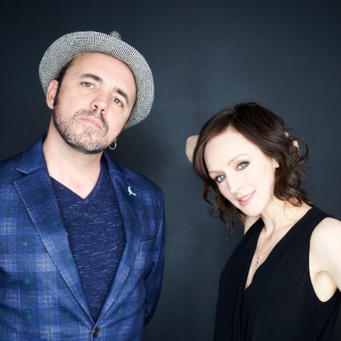 Sarah Slean and Hawksley Workman posing