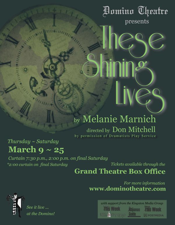 These Shining Lives old clock face